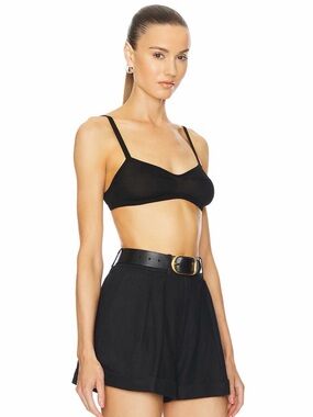 Helsa Justin Knit Bra in Black